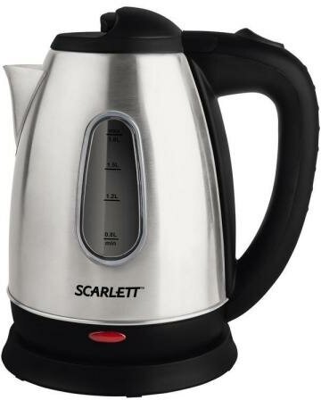 Чайник Scarlett SC-EK21S20 1650 серебристый чёрный 1.8 л металл