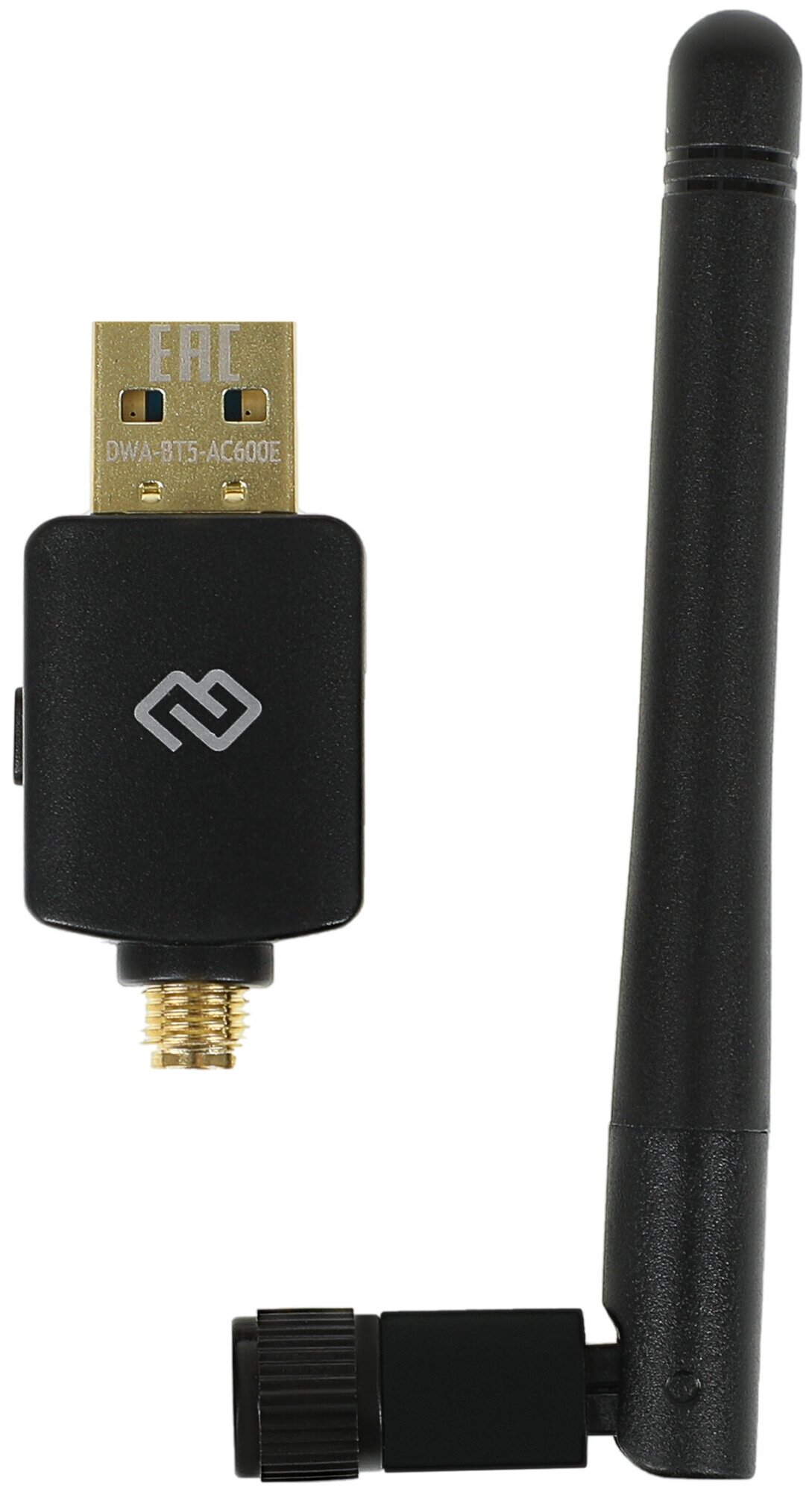 Сетевой адаптер WiFi + Bluetooth Digma DWA-BT5-AC600E AC600 USB 2.0 (ант.внеш.съем) 1ант. (упак.:1шт