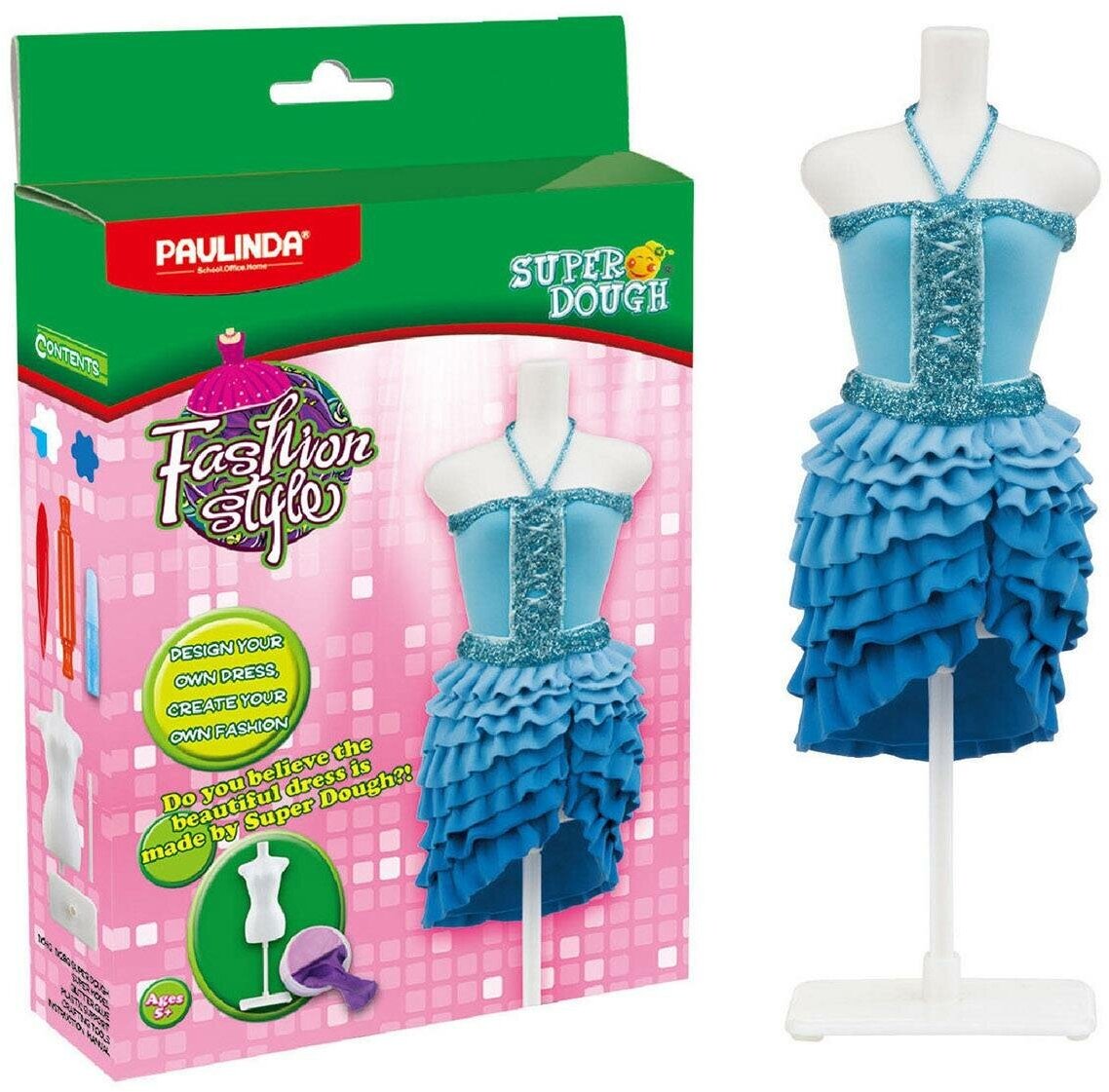 Набор для лепки Paulinda "Мода и стиль", создание наряда для куклы (081482-7)