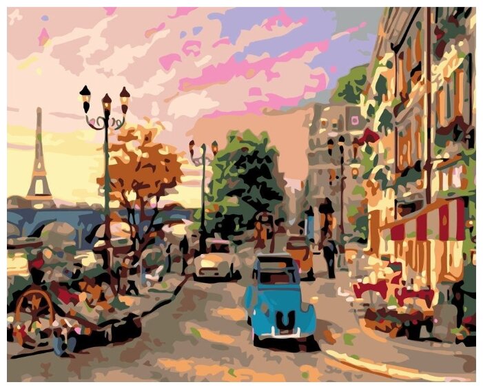 Картина по номерам "Городская улица", 40x50 см