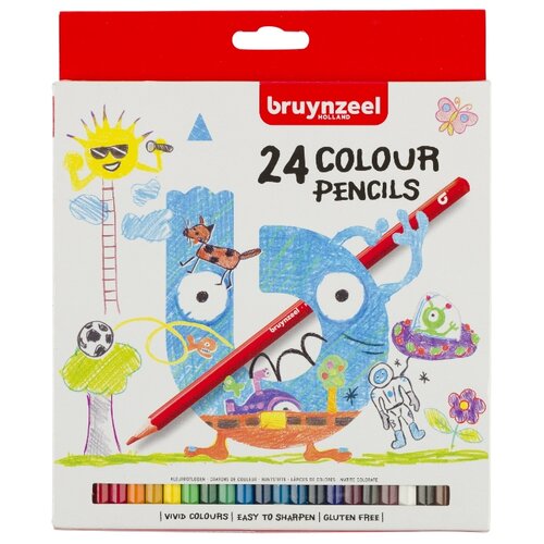Купить Набор цветных карандашей Bruynzeel 24цв, Цветные карандаши