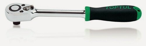 Изображение товара Трещотка TOPTUL, квадрат 1/4", 72 зуба, длина 145 мм (CJRM0815)