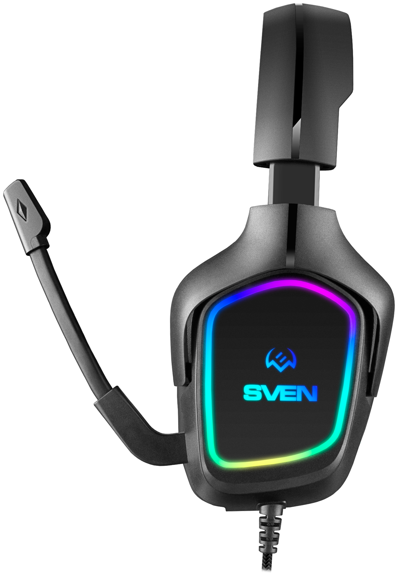 Игровые стереонаушники с микрофоном SVEN AP-U750MV USB-звуковая карта RGB-подсветка