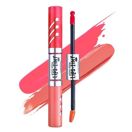 Etude Тинт для губ Twin Shot Lips Tint, OR201 Pure X Love Shot