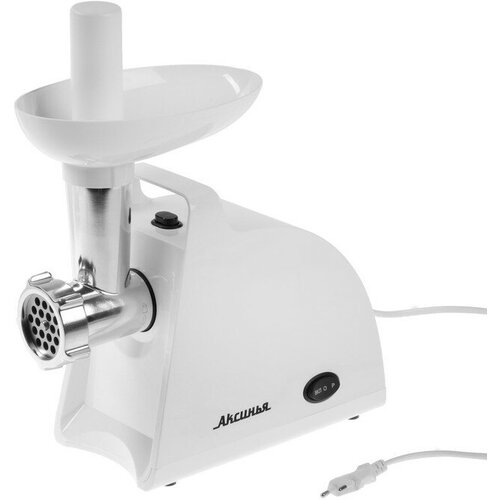 Мясорубка электрическая аксинья КС-2003 2000 Вт реверс белая 1007600₽