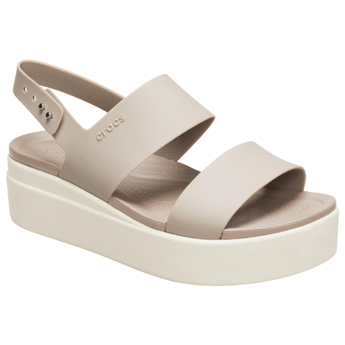 фото Сандалии crocs brooklyn low wedge , размер 41(w11) , mushroom/stucco