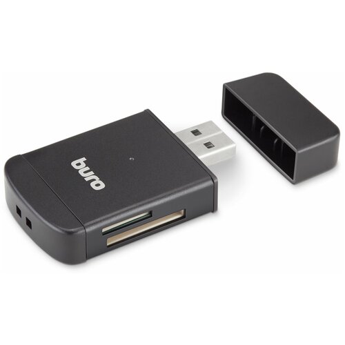 карт ридер usb2 0 buro bu cr 108 черный КартРидер Buro BU-CR-3103, черный