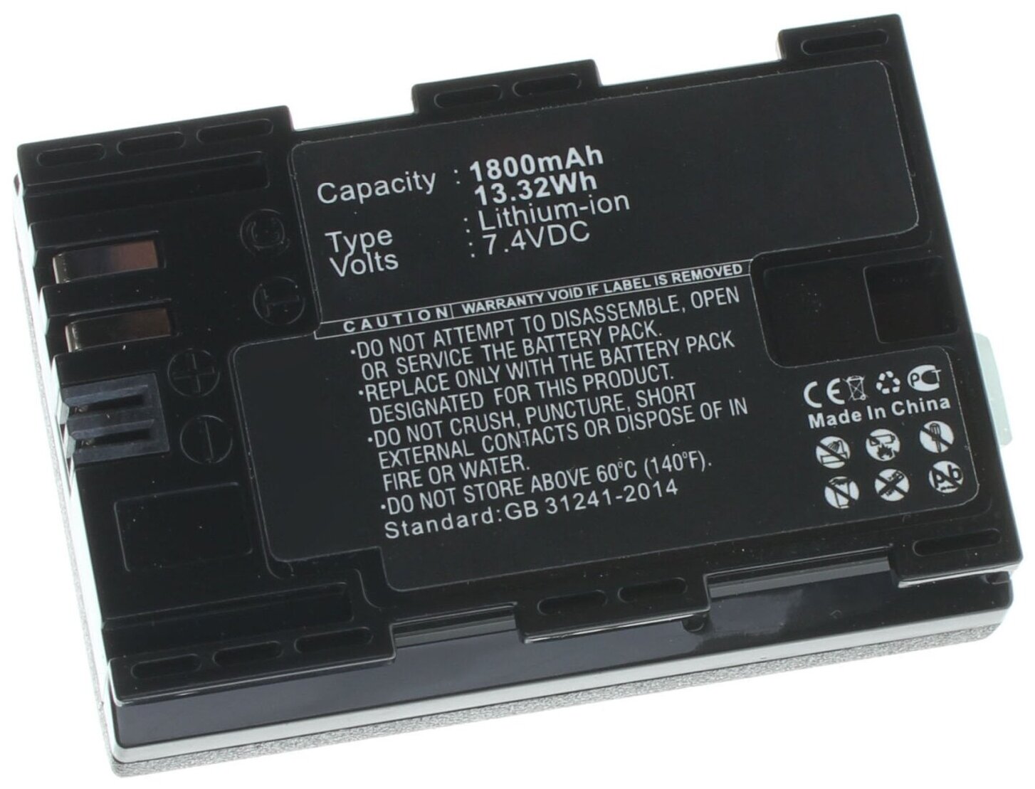 Аккумуляторная батарея iBatt 1800mAh для Canon LP-E6N, iB-F127, iB-F473, iB-F450, iB-F474