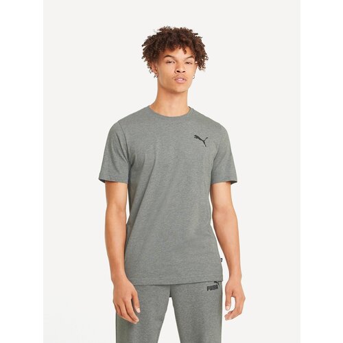 Футболка PUMA Essentials Small Logo Tee, размер XS, серый футболка adidas essentials logo boxy tee размер s int белый