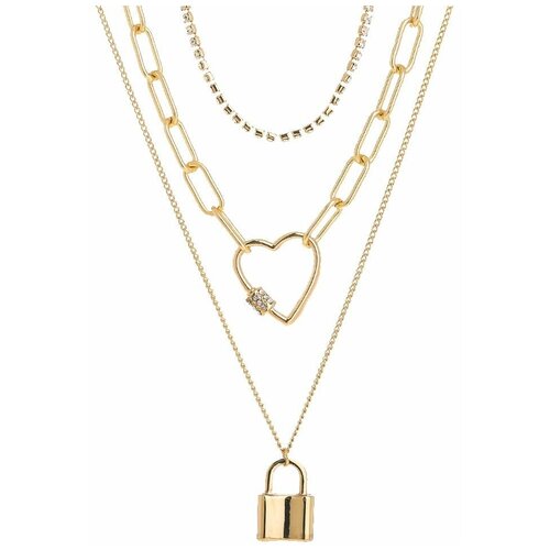 фото Колье сердце и замок grande stella