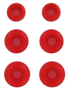 Krutoff / Комплект амбушюр Krutoff для наушников (3 пары, размер S, M, L) красные