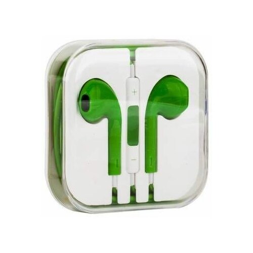 Наушники 35 вкладыши микрофон зеленые 28200₽
