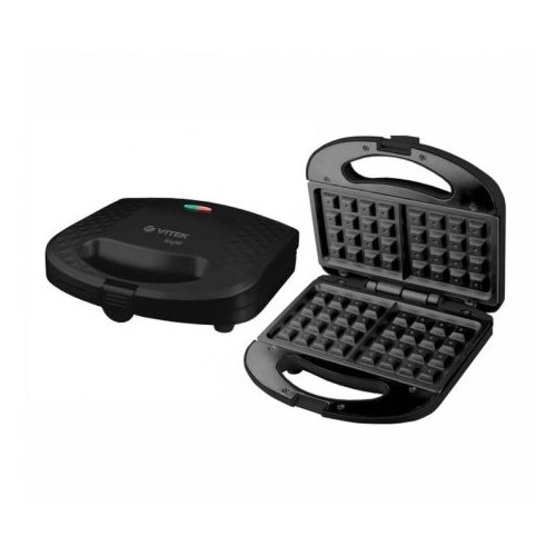 Вафельница VITEK VT-2624 780Вт черная 159900₽