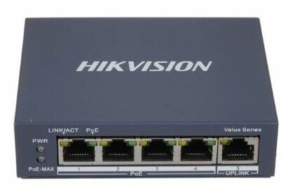 Hikvision DS-3E0505P-E/M Неуправляемый PoE-коммутатор (свитч)