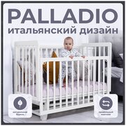 Детская кроватка Sweet Baby с маятником Palladio Белый/Белый