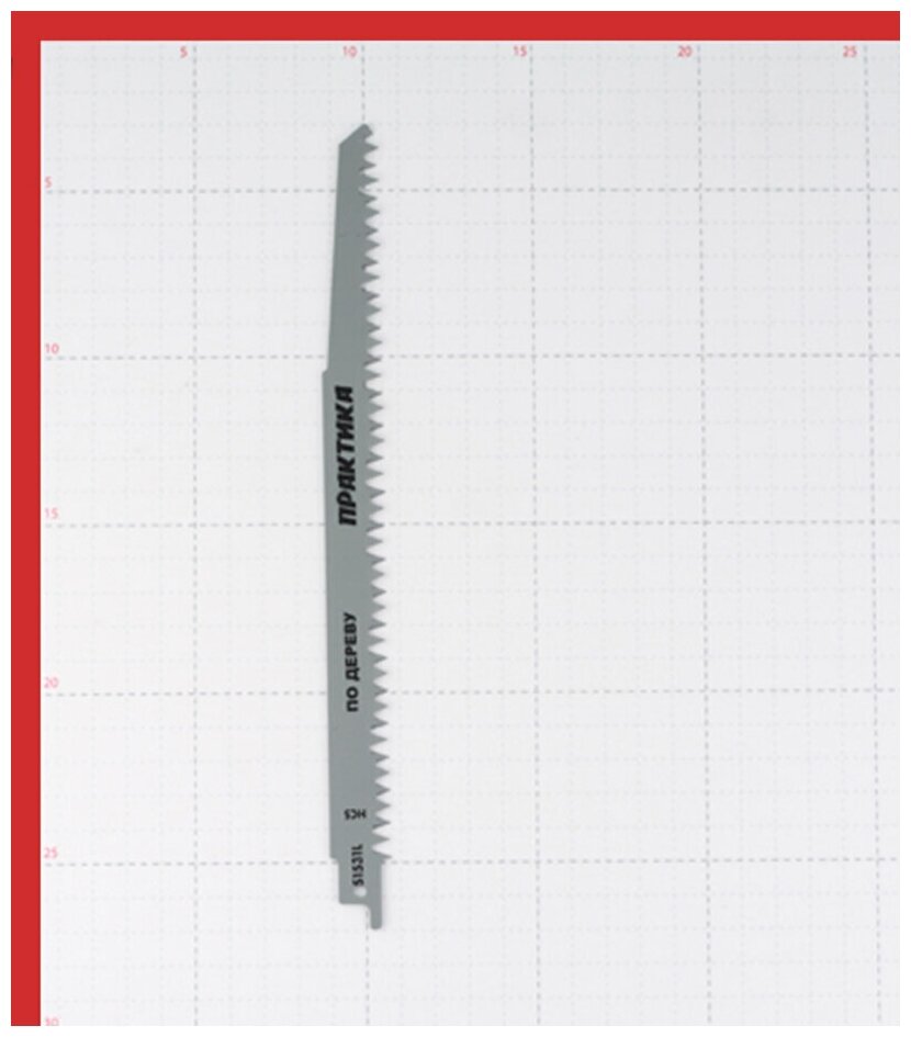 Полотно пильное для сабельных пил ПРАКТИКА S1531L HCS, по дереву, дл. 240 мм, (2 шт), 773-521
