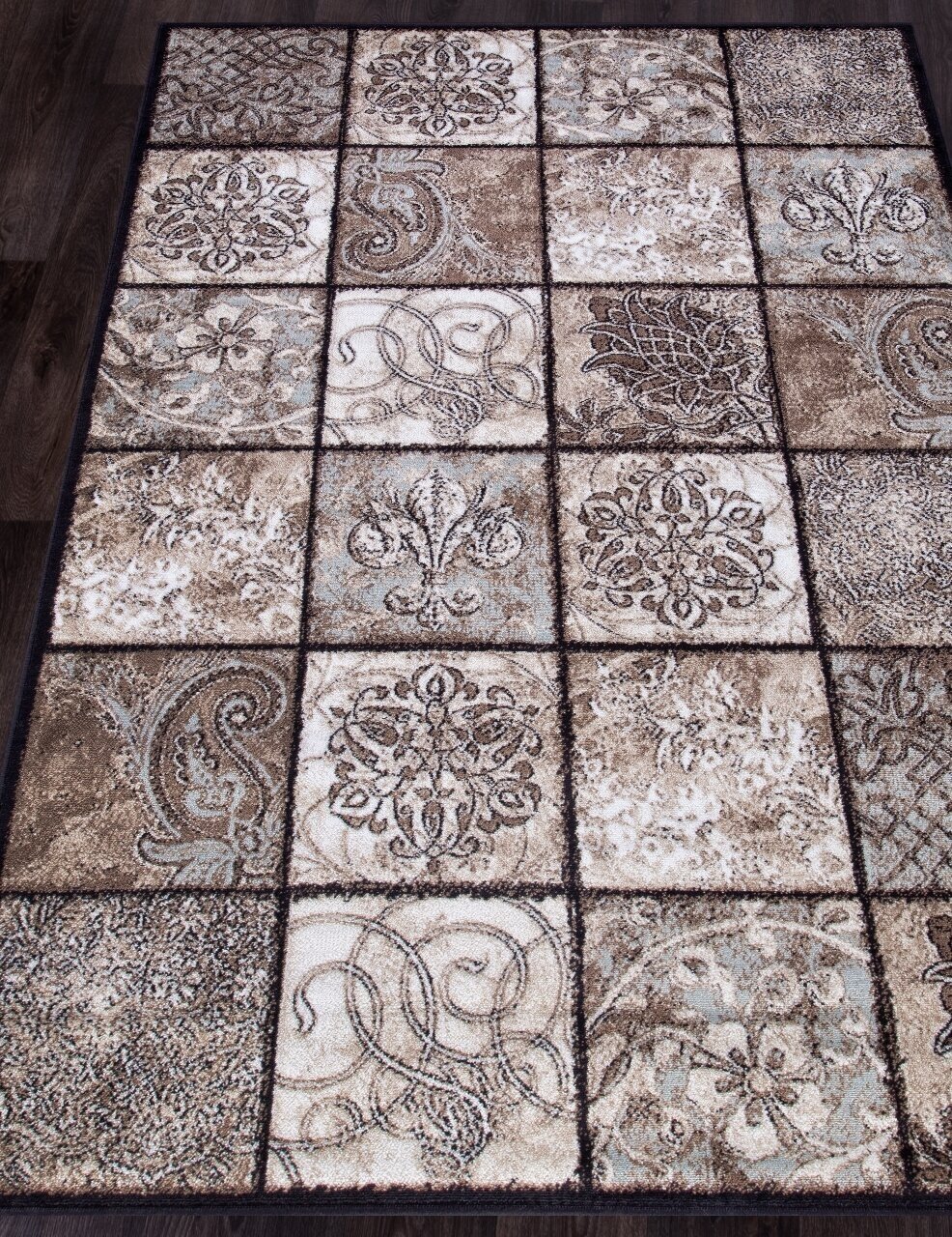 фото Ковер Merinos Valencia Deluxe d328 brown 2.5x3.5м