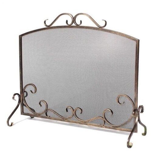Защитный экран для камина S610ASK, цвет черный с серебряной патиной