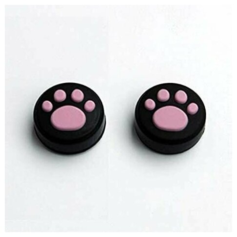 Накладки (насадки) на стики Joy Con для Nintendo Switch/Lite/Oled - Cat Paw Pink (2шт)