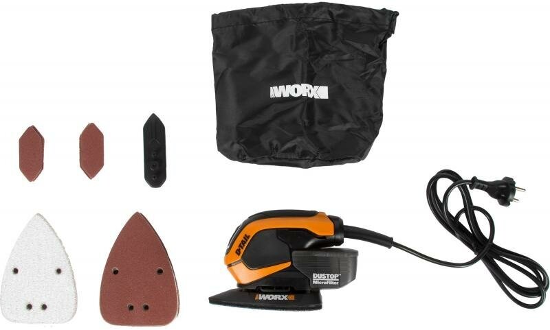 Дельташлифмашина Worx WX648, 65 Вт