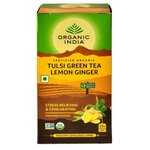Чай зеленый Organic India Tulsi Lemon Ginger в пакетиках - изображение