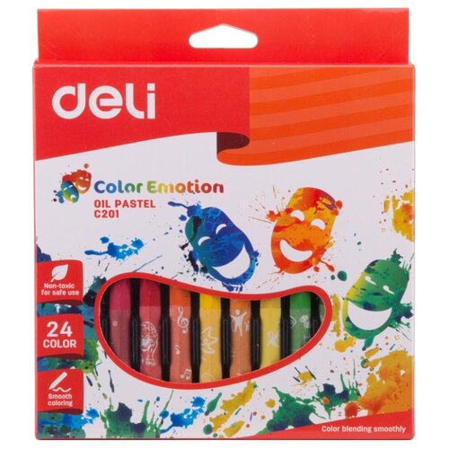 Масляная пастель Deli EC20120 Color Emotion 24 цв.
