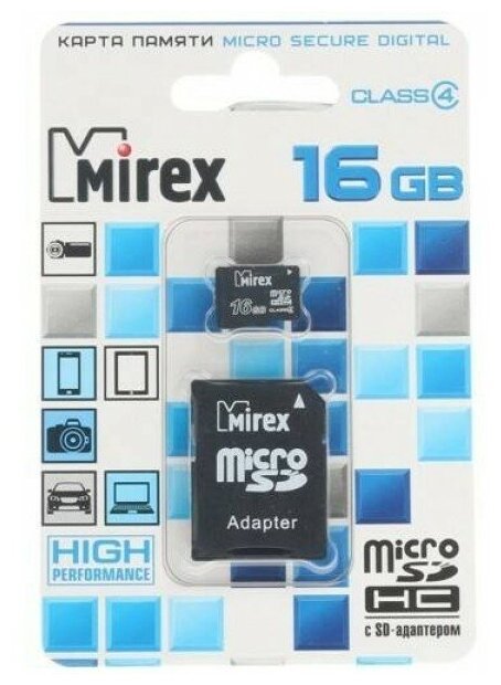 Карта памяти MIREX Micro SDHC 16GB - фото №10