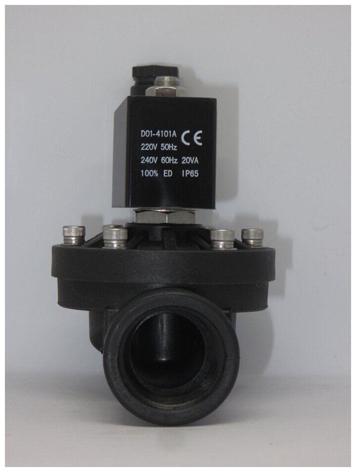 Клапан электромагнитный DK-2W51 нормально закрытый прямого действия (пластик) Ду20 220AC