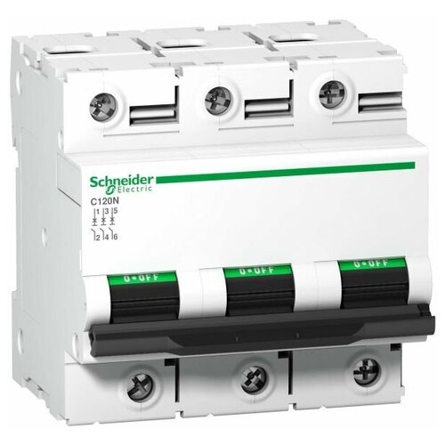 C120N 3P 80A Автоматический выключатель 3-полюсный, 80А, 10кА (хар-ка C) Schneider Electric, A9N18365
