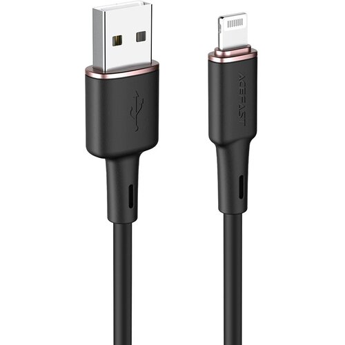 Кабель ACEFAST C2-02 USB-A to Lightning, MFI, 1.2 м, black кабель usb acefast c2 02 для lightning 2 4а длина 1 2м черный