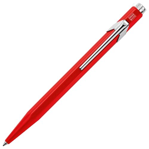 Шариковая ручка Caran d`Ache Ручка шариковая Carandache Office Classic красный M синие чернила без упаковки