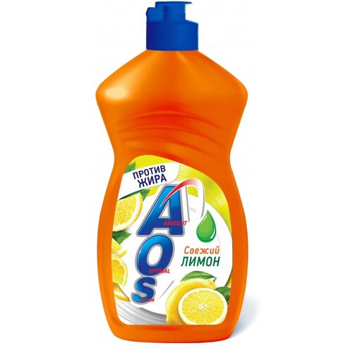 Средство для мытья посуды AOS Лимон 450г