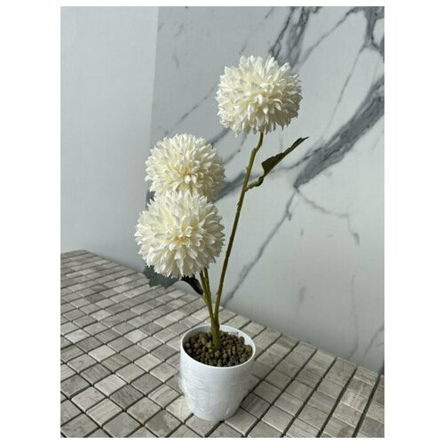 Искусственный Аллиум Гладиатор в кашпо