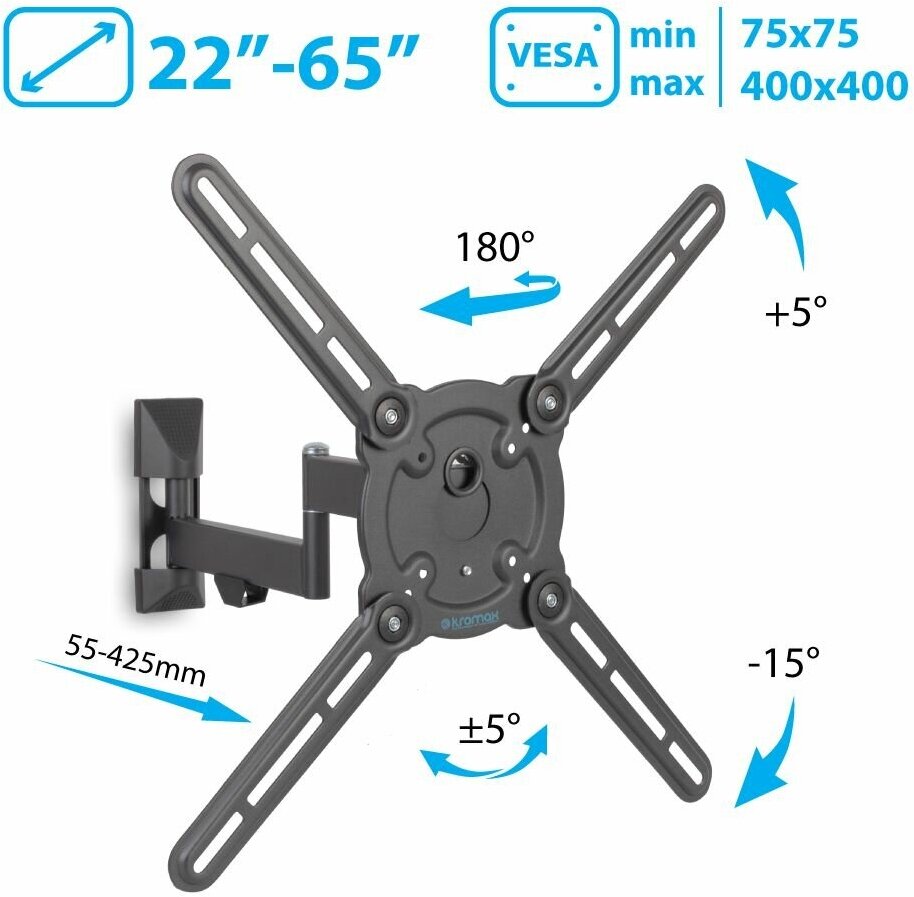 Кронштейн Kromax Grey (ATLANTIS-15)