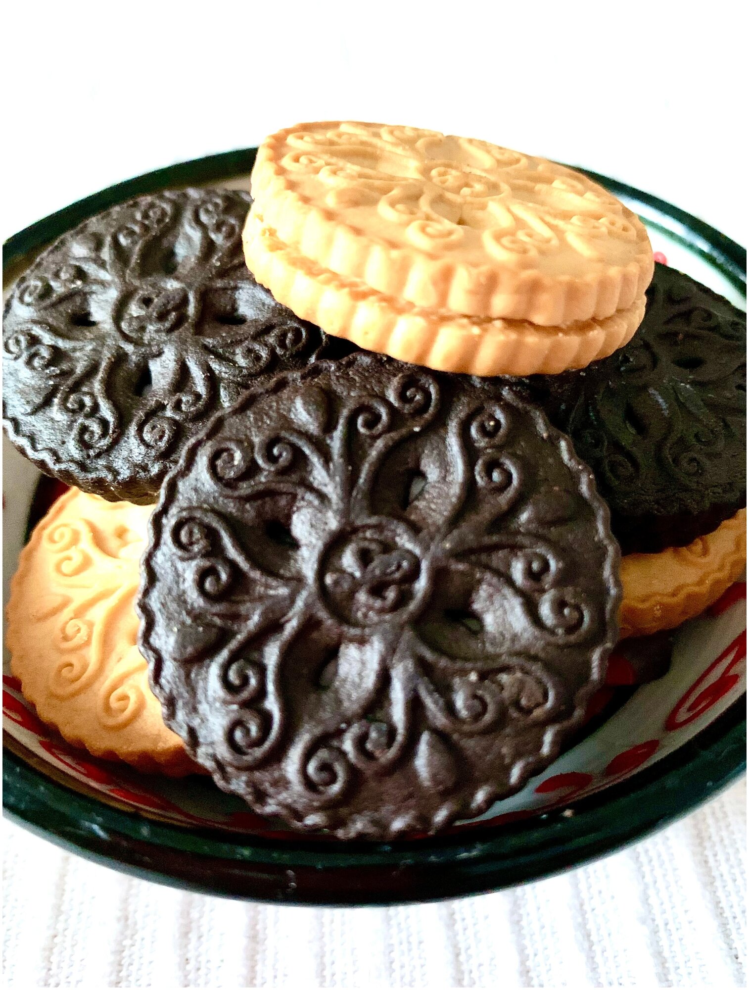 Печенье COOKIE SAND шоколадное и со вкусом ананаса - 2 упаковки - фотография № 4