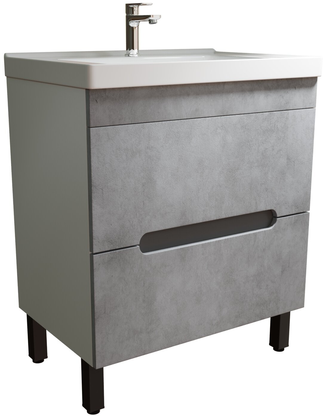 фото Тумба д/ванной "Честер -70" Бетон под ум. Грэйс- 70 (ПВХ) NEW