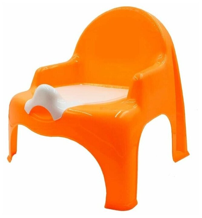 Кресло-горшок, туалет для детей 32.1х24.6х34.1 оранжевый DD Style