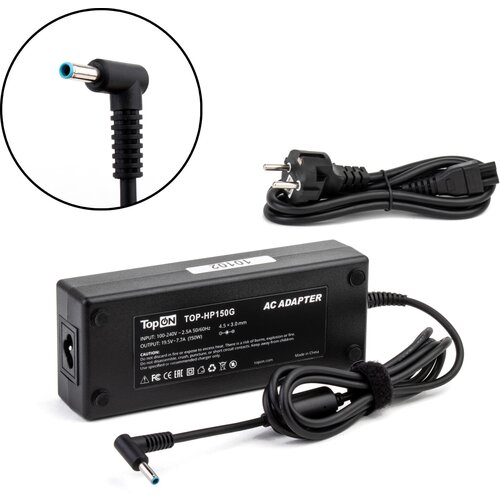 Блок питания TopON для ноутбука HP 19.5V 7.7A (4.5x3.0). TPN-DA09