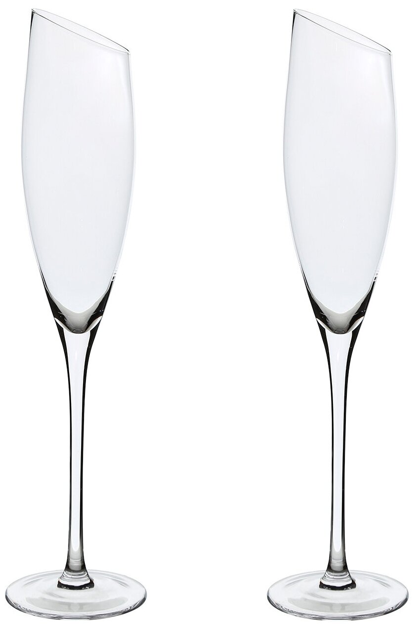 Бокал для шампанского Kuchenland, 180 мл, 2 шт, стекло, Charm L