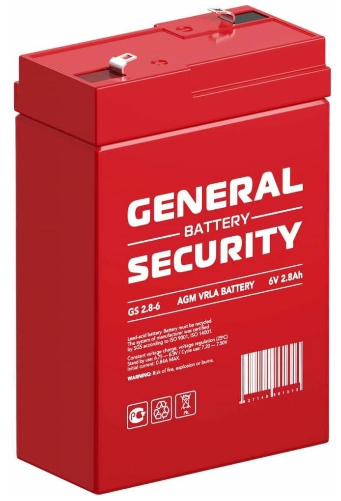 Аккумулятор General Security 6V