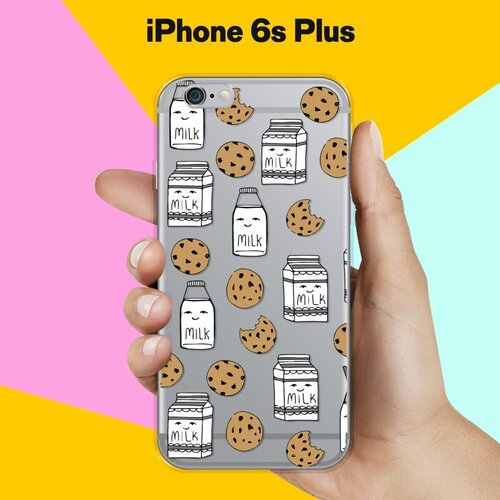 Силиконовый чехол на Apple iPhone 6s Plus Печеньки и молоко / для Эпл Айфон 6С Плюс силиконовый чехол печеньки и молоко на apple iphone 8 plus