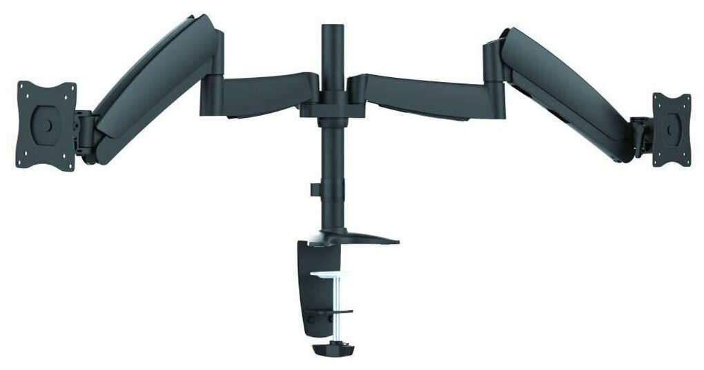 Кронштейн для мониторов Ultramounts черный 13"-27" макс.9кг настольный поворот и наклон верт. - фото №1