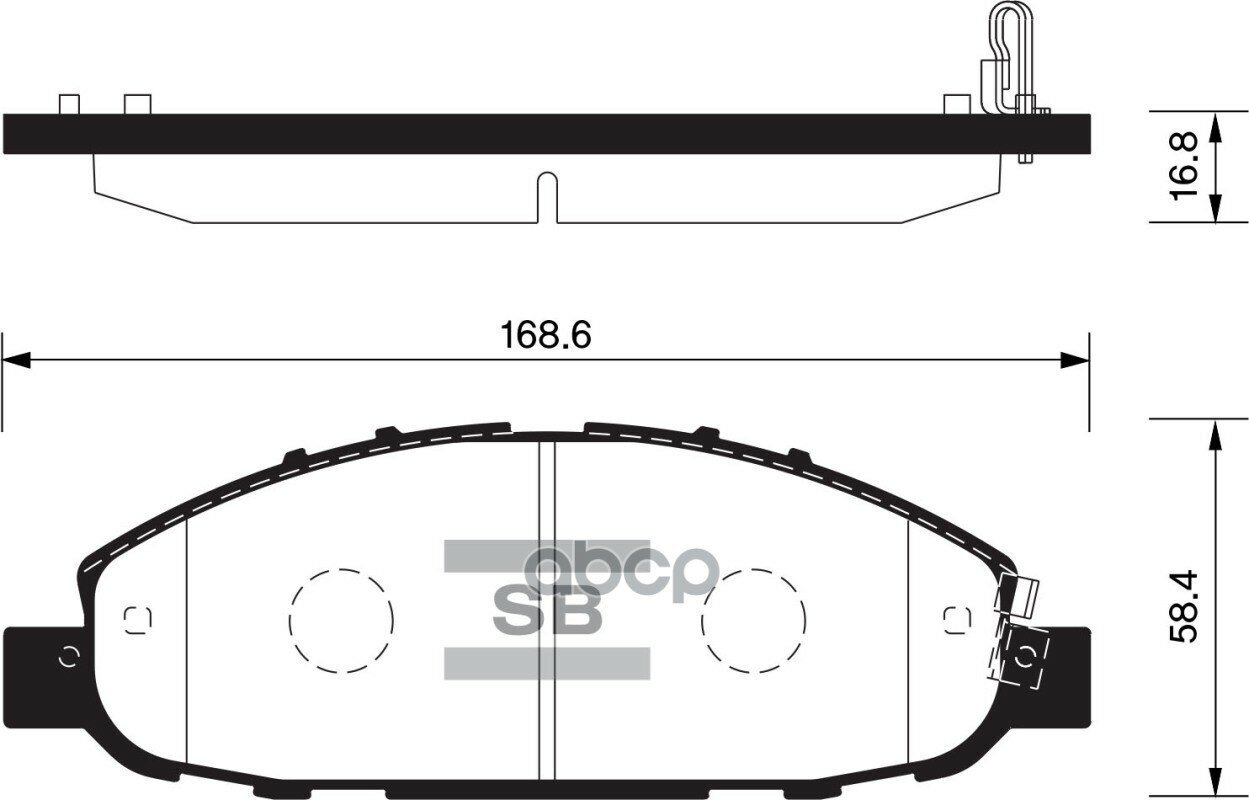 Колодки Тормозные Передние Sp1447 Sangsin brake арт SP1447