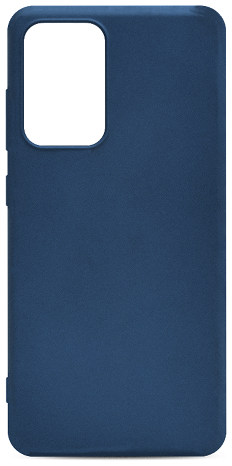Силиконовый серо-синий чехол Soft Touch для Samsung Galaxy A52