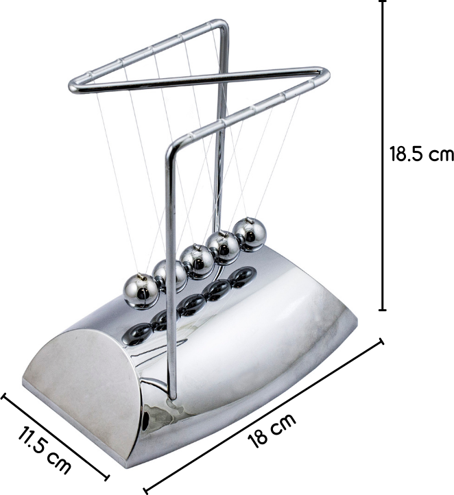 фото Шары Ньютона Зеркальные, колыбель Ньютона, маятник Ньютона, балансирующие стальные шарики, игрушка антистресс