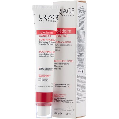 Uriage Tolederm Soothing Cream Крем успокаивающий для лица, 40 мл крем для лица uriage толедерм успокаивающий обогащенный крем