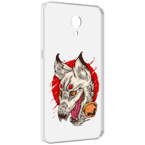 Чехол MyPads страшная собака для Meizu M3 Note задняя-панель-накладка-бампер