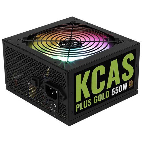 Блок питания 550W Aerocool KCAS PLUS GOLD 550W ATX v24 APFC Fan ARGB 120mm 80 Gold Retail 4710562759198 514100₽