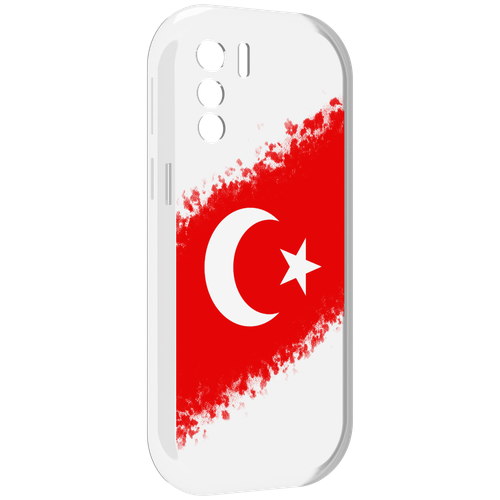 Чехол MyPads флаг Турции для UleFone Note 13P задняя-панель-накладка-бампер