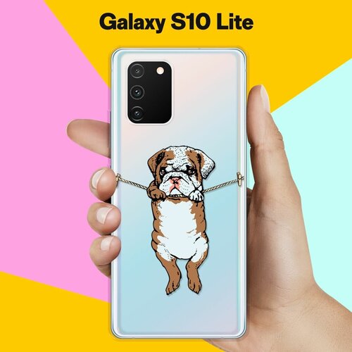 Силиконовый чехол Бульдог на Samsung Galaxy S10 Lite силиконовый чехол луна на samsung galaxy s10 lite